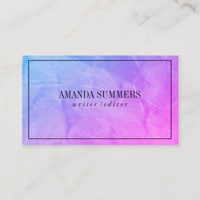 Wrinkle Struktur Visitkort (Framsida)