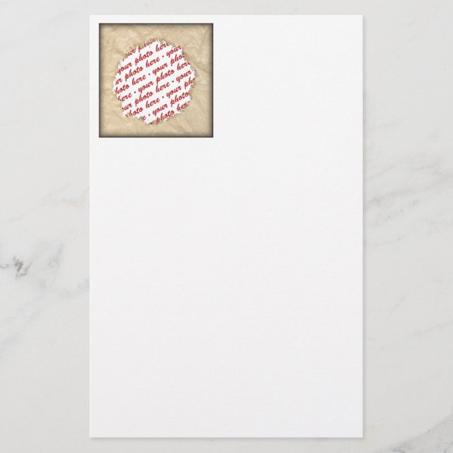 Wrinkled Crinkle Papper Photo Ram (Framsida)