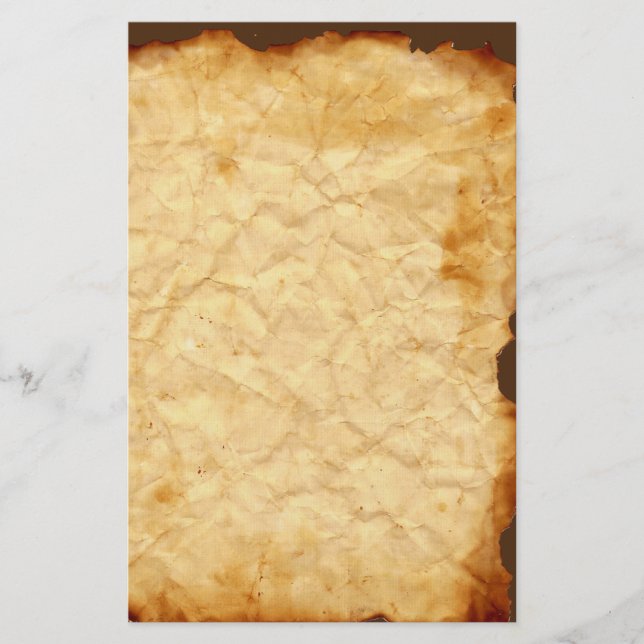 Wrinkled Vintage Stationery Brevpapper (Framsida)