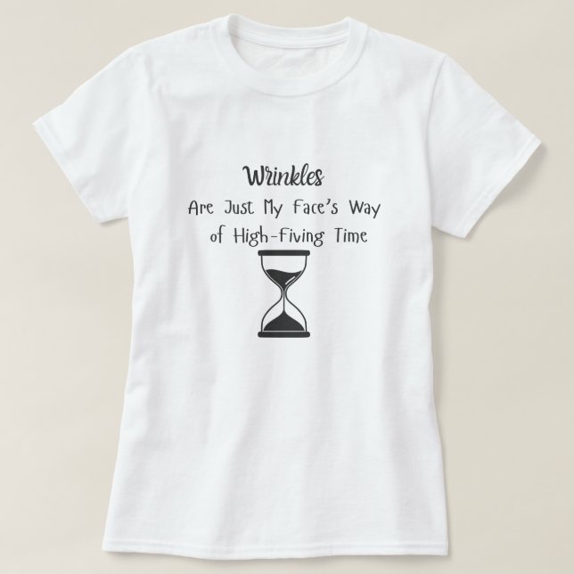 Wrinkles, bara min ansikte av hög fiktiva tid t shirt (Design framsida)