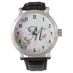 Wrist Wrist för Lavender Vild Flowers Armbandsur