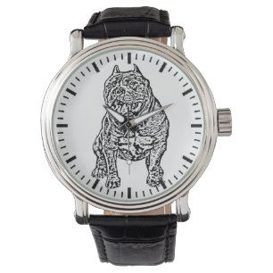 Wristwatch, American Bully Hund Armbandsur