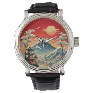 Wristwatch för japansk liggande vägspärr armbandsur