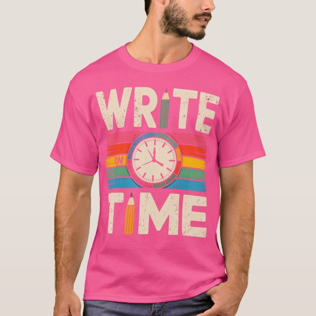 Write Onime Funny Writer Au Pun Design girl funny T Shirt (Framsida)