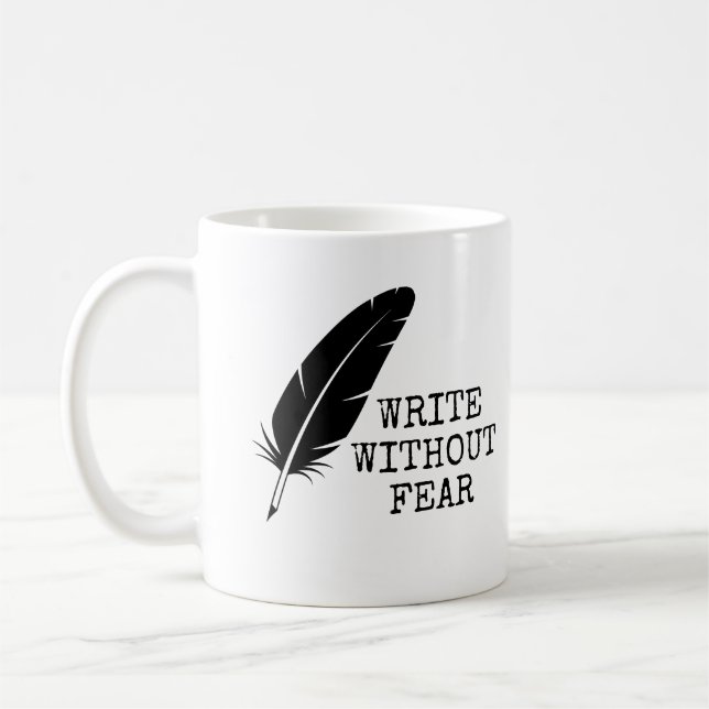 Write Without Fear Edit Without Mercy Writers Kaffemugg (Vänster)