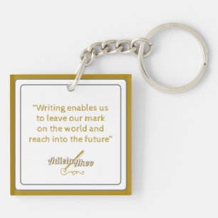 WRITER Acrylic Keychain av Poet Adiela Akoo
