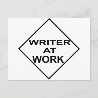 Writer at Work - Gift for Writer Vykort