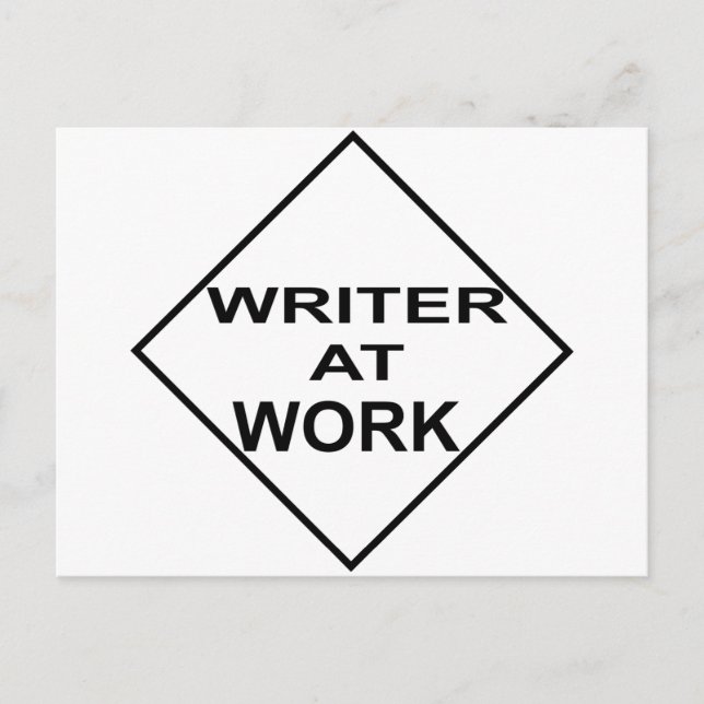 Writer at Work - Gift for Writer Vykort (Framsida)