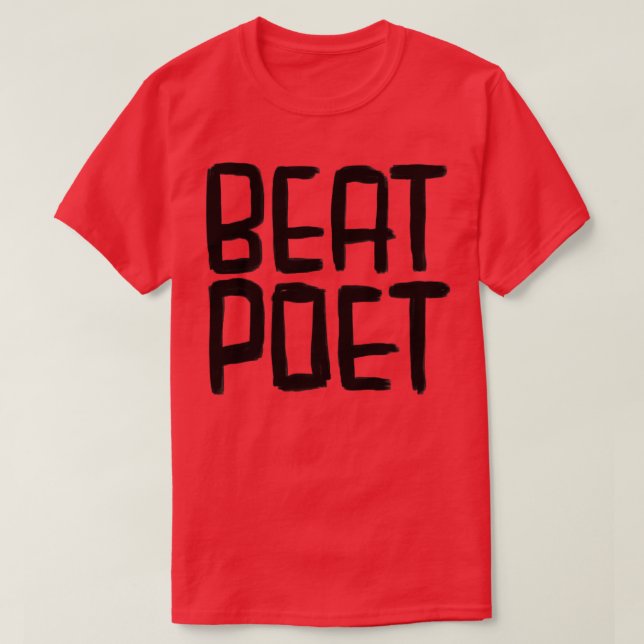 Writer Beat Poet T Shirt (Design framsida)