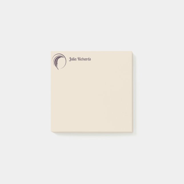 Writer Dusky Färg Post-it Block (Framsida)