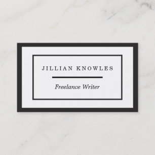 Writer Freelance Visitkort