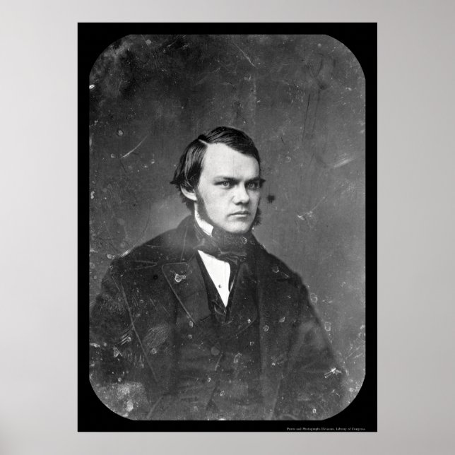 Writer Henry J. Raymond Daguerreotype 1844 Poster (Framsidan)
