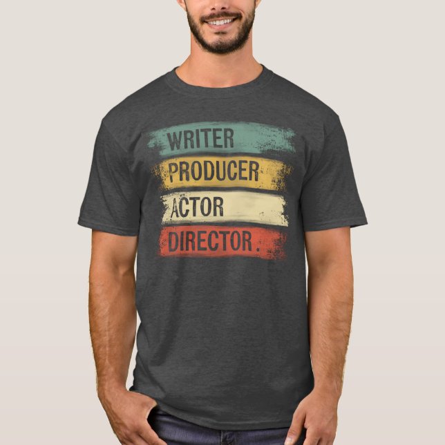 Writer Producer Actor Director Filmmaker Moviehe r T Shirt (Framsida)