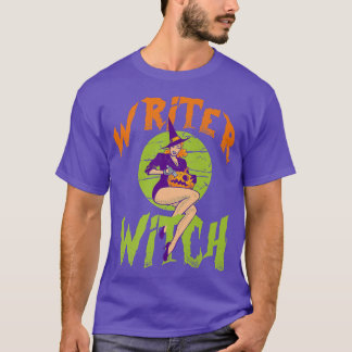 Writer Witch - Lustigt skrivprogram Halloween T Shirt