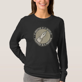 Writing apparel for writers author poems and book t shirt
