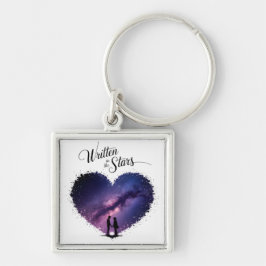 Written in the Stars Fyrkantig Silverfärgad Nyckelring