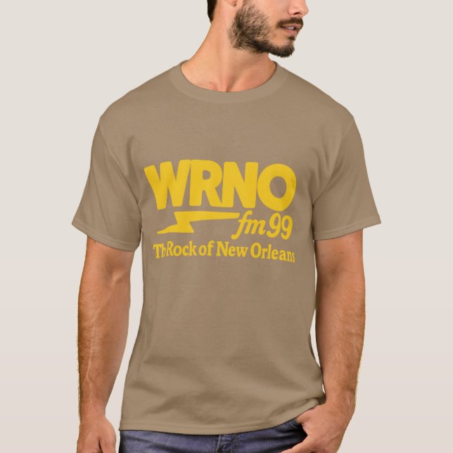 WRNO FM 99 Radio Shirt - Sten i New Orleans R T (Framsida)
