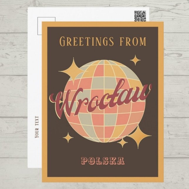 Wroclaw City Poland Retro Vintage Postcard Vykort (Skapare uppladdad)