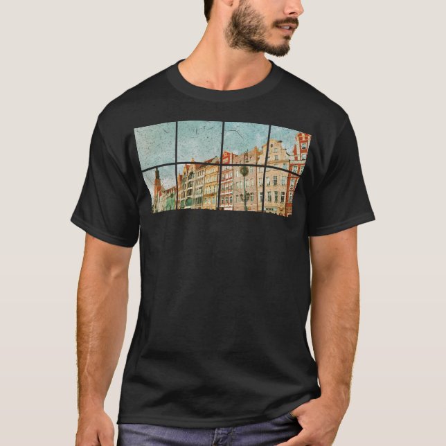 Wroclaw Poland Vintage T Shirt (Framsida)