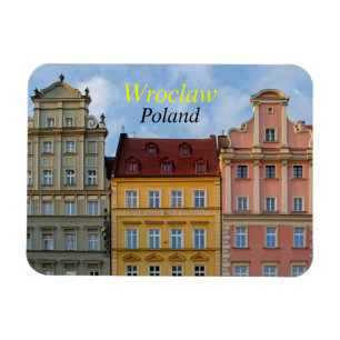 Wroclaw Polen Colorful Byggnad Magnet