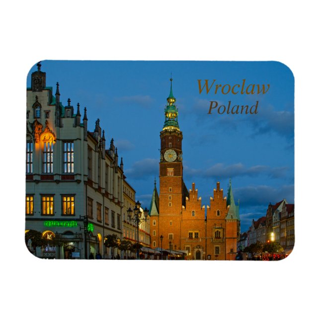 Wroclaw Polen Magnet (Horisontell)