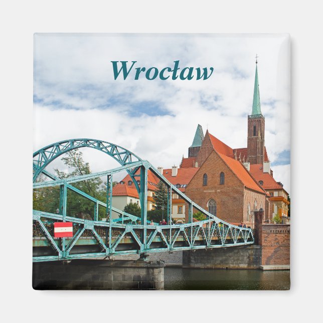 Wroclaw Tumski Bridge Magnet (Framsidan)
