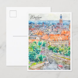 Wroclaw vintage resor vykort