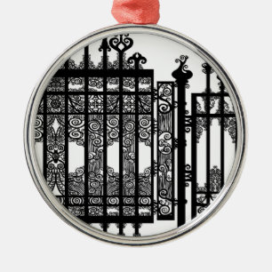 Wrought järn julgransprydnad metall