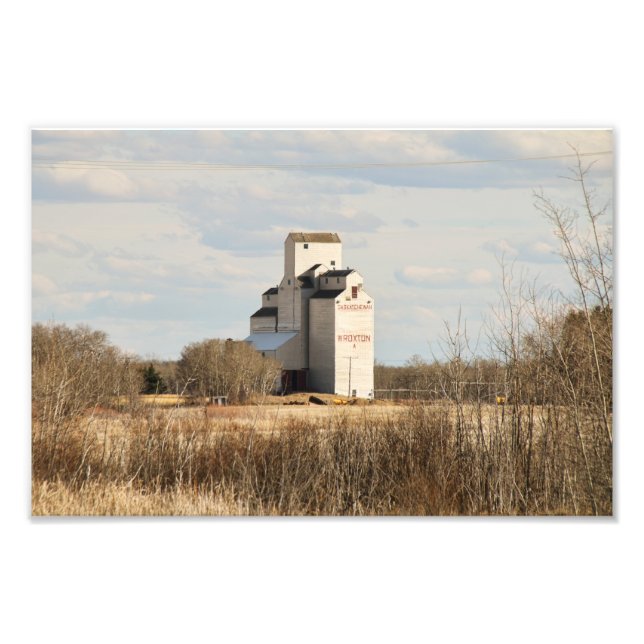 Wroxton SK Grain Elevator Fototryck (Framsidan)