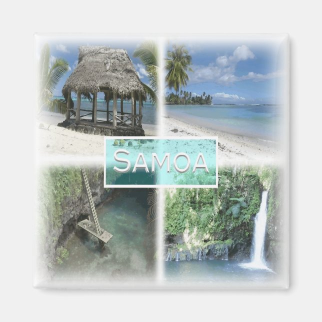 WS0013 Oceanien, Samoa, Fridge Magnet (Framsidan)