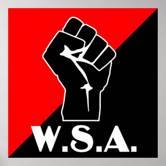 wsa fist logotyp poster
