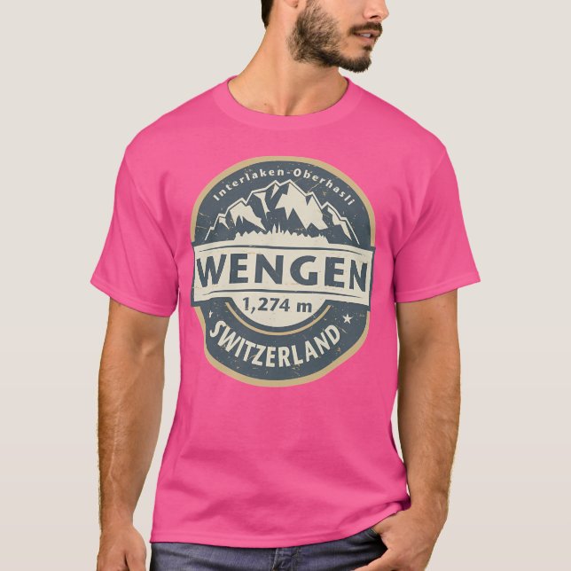 WSchengen Schweiz Active T Shirt (Framsida)