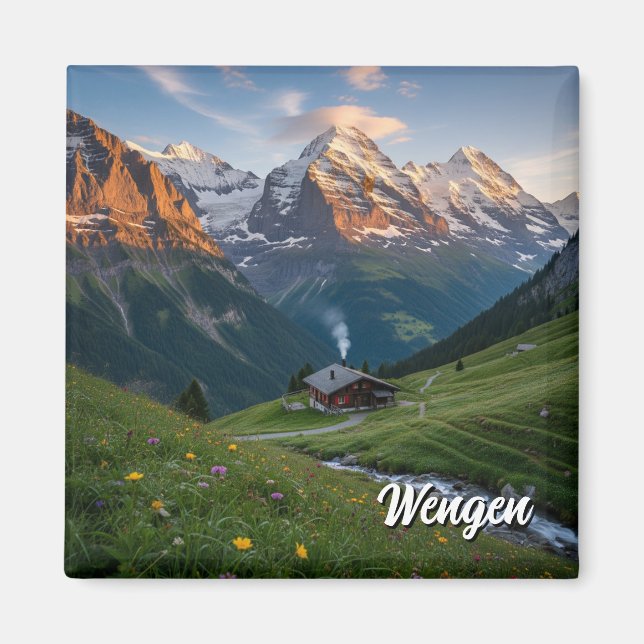 WSchengen Schweiz Travel Magnet (Framsidan)