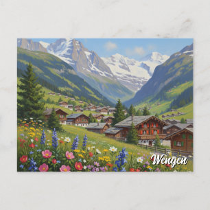 WSchengen Schweiz Travel Vykort