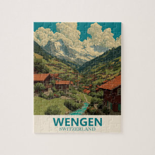 WSchengen Schweiz Vintage resor Pussel