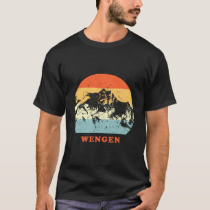 WSchengen Swiss Vintage Mountain Älskare Throwback T Shirt