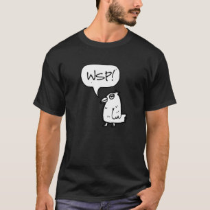 WSP What's Up Sarcastic Parrot Illustration Graph T Shirt