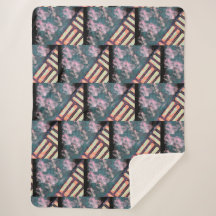 WSSBX - ROSA TILE Sherpa Blanket