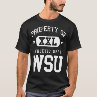WSU XXL Athletic School Egendom T Shirt