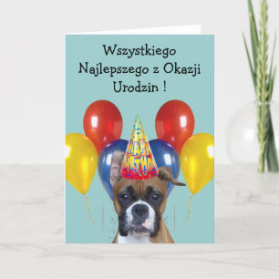Wszystkiego Najlepszego boxer-hund-gratulationskor Kort