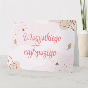 Wszystkiego Najlepszego Polens födelsedagskort Kort
