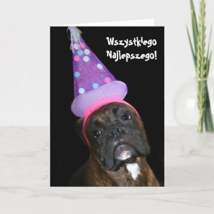 Wszystkiego Najlepszego polska födelsedagskorgerko Kort