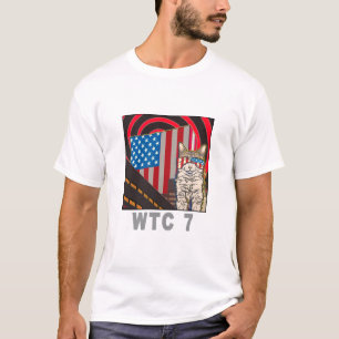 "WTC 7" organisk vitT-tröja T Shirt