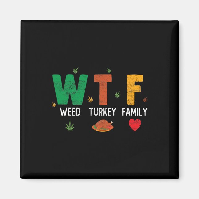 Wtf1 Vin Turkiet Fotboll - Kul Thanksgiving Day M Magnet (Framsidan)