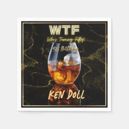 WTF 50 Manar 50:e Födelsedagsfesten Pappersservett