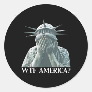 WTF America 8647 Resistent Trump political and Dem Runt Klistermärke