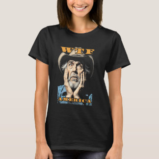 WTF America Ledsen Cowboy Vilda western American V T Shirt