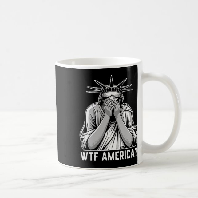 Wtf America Trump  Kaffemugg (Höger)