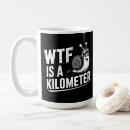 WTF är en kilometer Kaffemugg