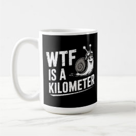 WTF är en kilometer Kaffemugg
